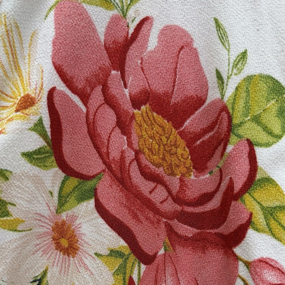 Farm Rio Mixed Nanaju Jumpsuit M Floral Polka Dot Tropical Whimsy Cottagecore - Picture 12 of 16